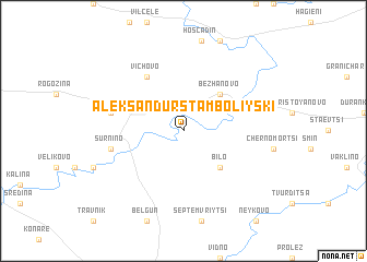 map of Aleksandŭr Stamboliyski