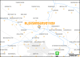 map of Aleksandŭr Voykov