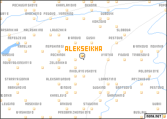 map of Alekseikha