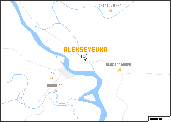 map of Alekseyevka