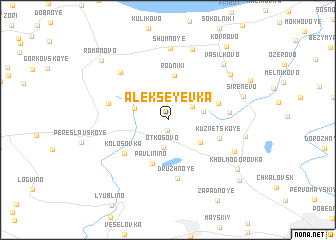 map of Alekseyevka