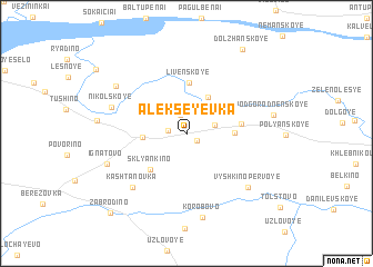 map of Alekseyevka