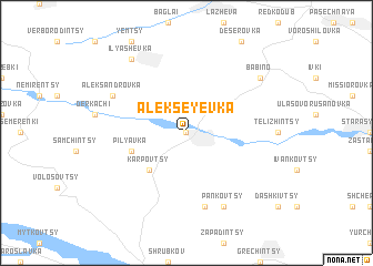 map of Alekseyevka