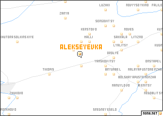 map of Alekseyevka