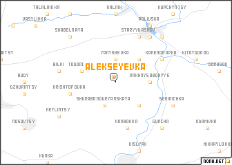 map of Alekseyevka