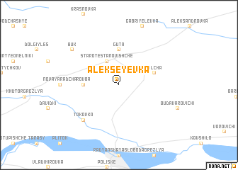 map of Alekseyevka