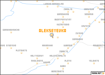 map of Alekseyevka