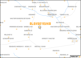 map of Alekseyevka