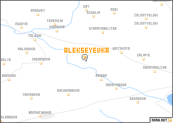 map of Alekseyevka