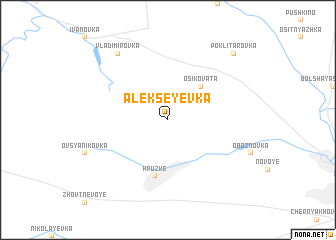 map of Alekseyevka