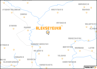 map of Alekseyevka