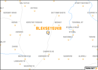 map of Alekseyevka