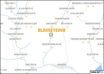 map of Alekseyevka