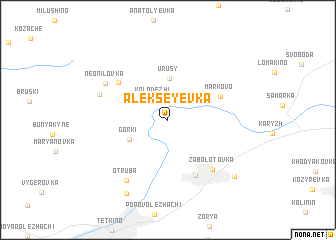 map of Alekseyevka