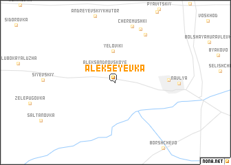 map of Alekseyevka