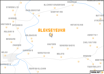 map of Alekseyevka