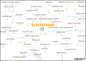 map of Alekseyevka