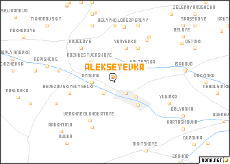 map of Alekseyevka