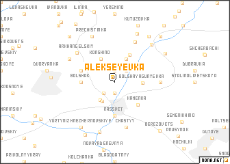 map of Alekseyevka