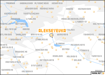 map of Alekseyevka