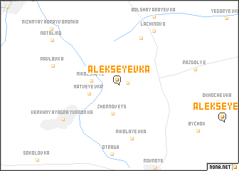 map of Alekseyevka