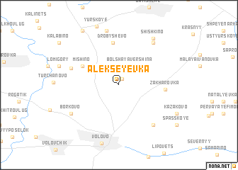 map of Alekseyevka