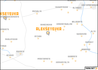 map of Alekseyevka