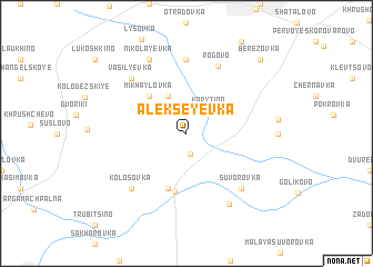 map of Alekseyevka