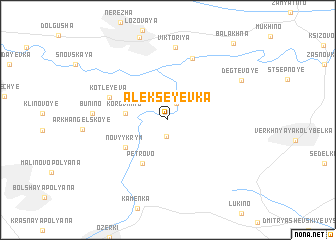 map of Alekseyevka