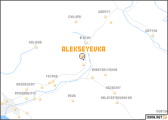 map of (( Alekseyevka ))