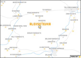 map of Alekseyevka