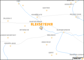 map of Alekseyevka