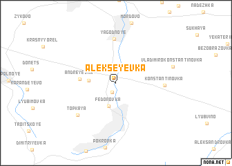 map of Alekseyevka