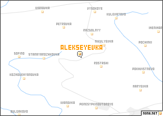 map of Alekseyevka