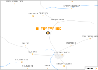 map of Alekseyevka