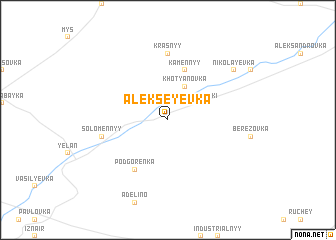 map of Alekseyevka