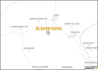 map of Alekseyevka