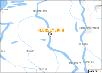 map of Alekseyevka