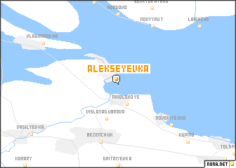 map of Alekseyevka