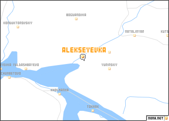 map of Alekseyevka