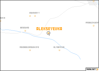 map of Alekseyevka