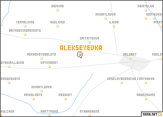 map of Alekseyevka