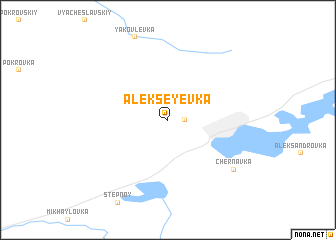 map of Alekseyevka