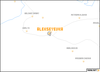 map of Alekseyevka