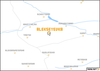 map of (( Alekseyevka ))