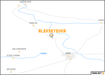 map of Alekseyevka