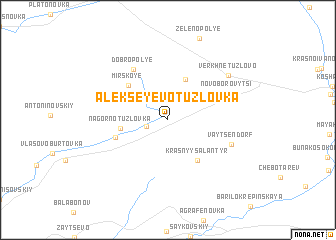 map of Alekseyevo-Tuzlovka