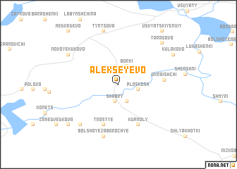 map of Alekseyevo