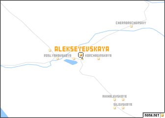 map of Alekseyevskaya