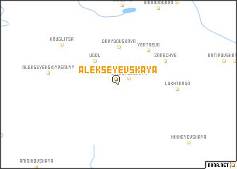 map of Alekseyevskaya